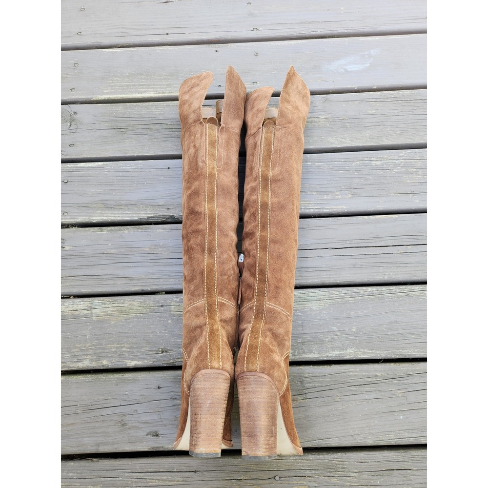 Dolce Vita Cash Over The Knee Thigh High Chestnut Suede Boots Size 8 - Picture 6 of 8